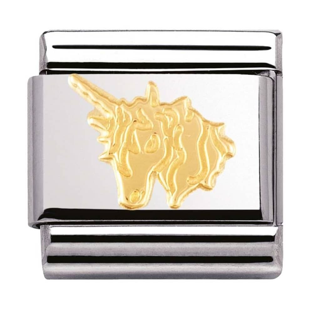 Nomination Classic Gold Unicorn Animal Charm Link 03014907