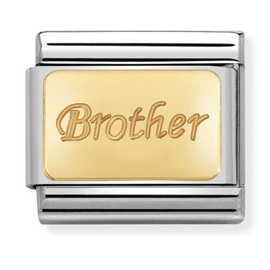 Nomination Charms Classic Gold Family Brother Charm Link 03010735