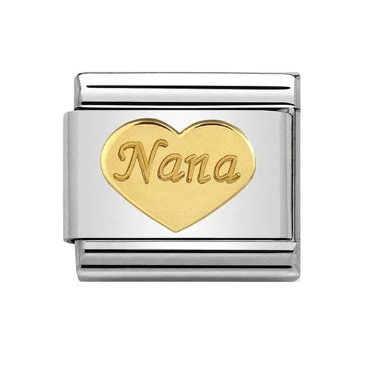 Nomination Charms Classic Gold Family Nana Charm Link 03016243