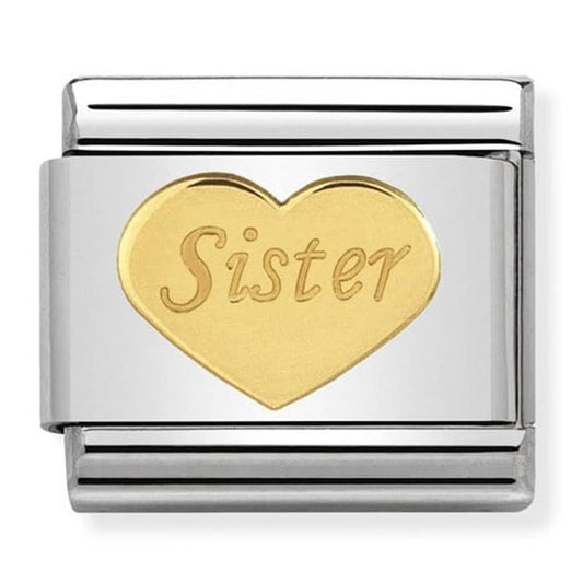 Nomination Charms Classic Gold Family Sister Charm Link 03016236
