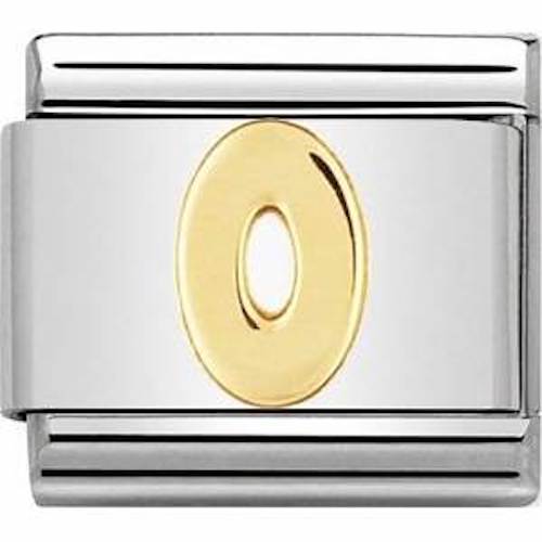 Nomination Classic Gold Number 0 Charm Link 03010200