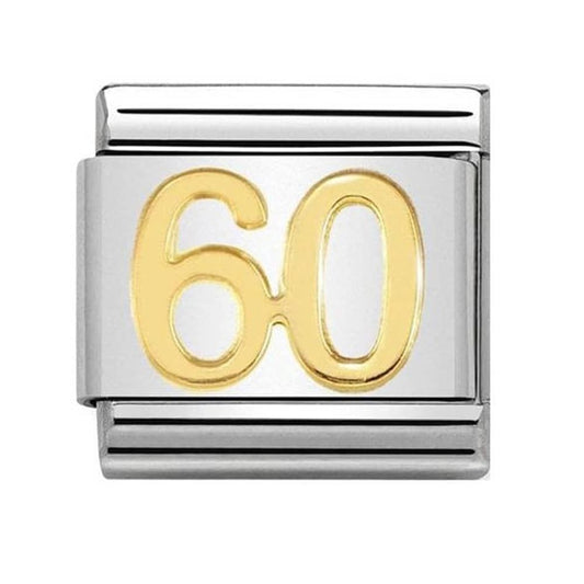 Nomination Classic Gold Number 60 Charm Link 03010943