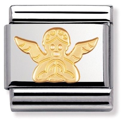 Nomination Classic Gold Spirituality Angel Charm Link 03010504