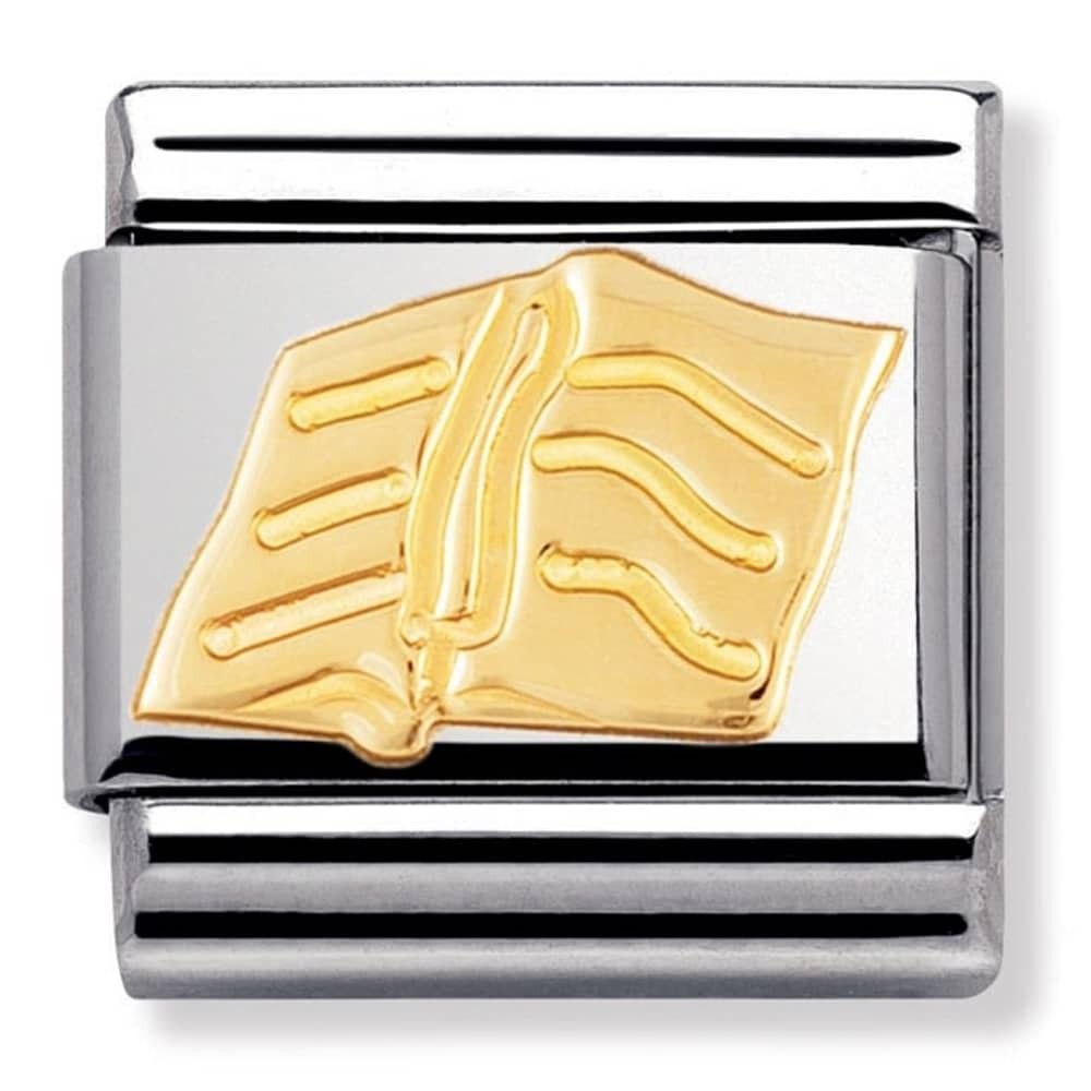 Nomination Classic Gold Spirituality Bible Charm Link 03010928