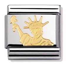 Nomination Classic Gold Statue Liberty Travel Charm Link 0301280
