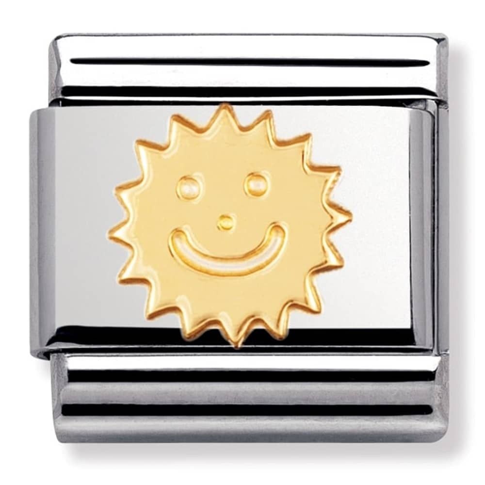 Nomination Classic Gold Sun Charm Link