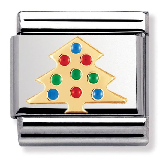 Nomination Classic Gold Tree Xmas Charm Link 0302250