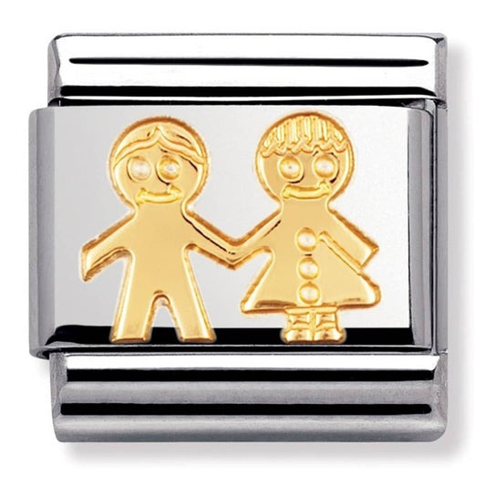 Nomination Classic New Arrival  Gold Children Charm Link 03011005