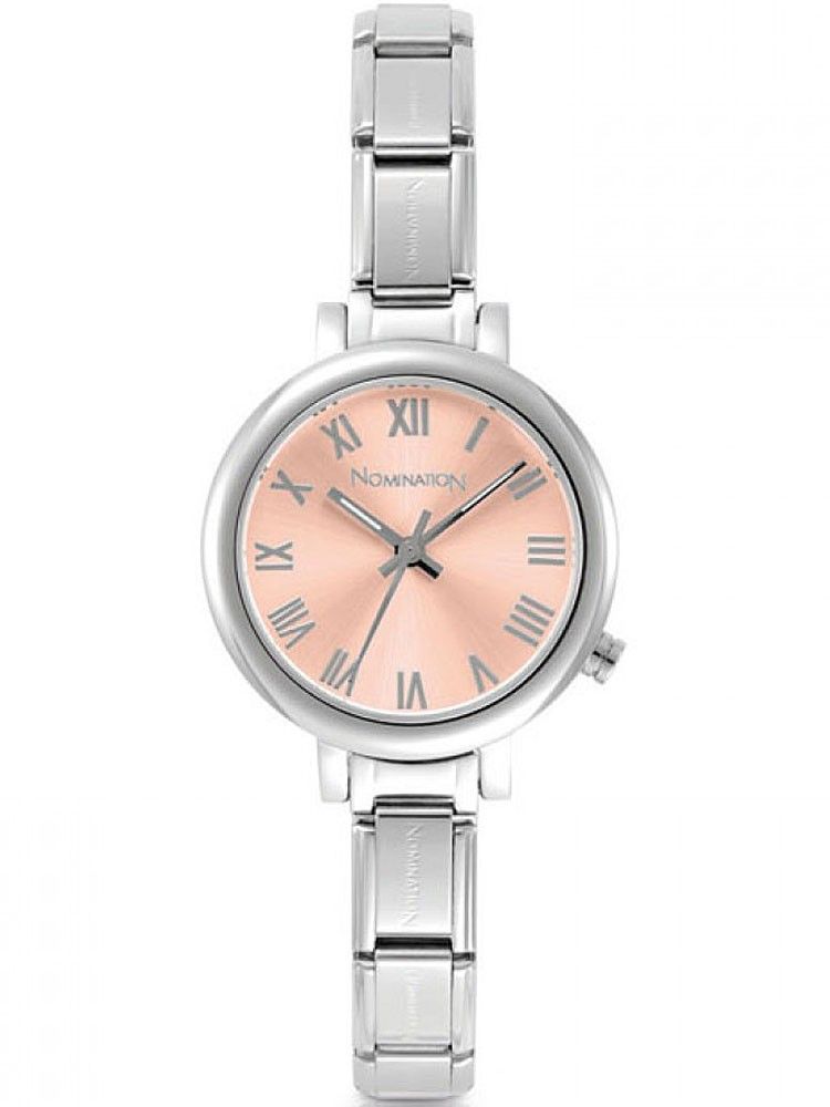 Nomination Classic Paris Watch Bracelet Pink Round Face