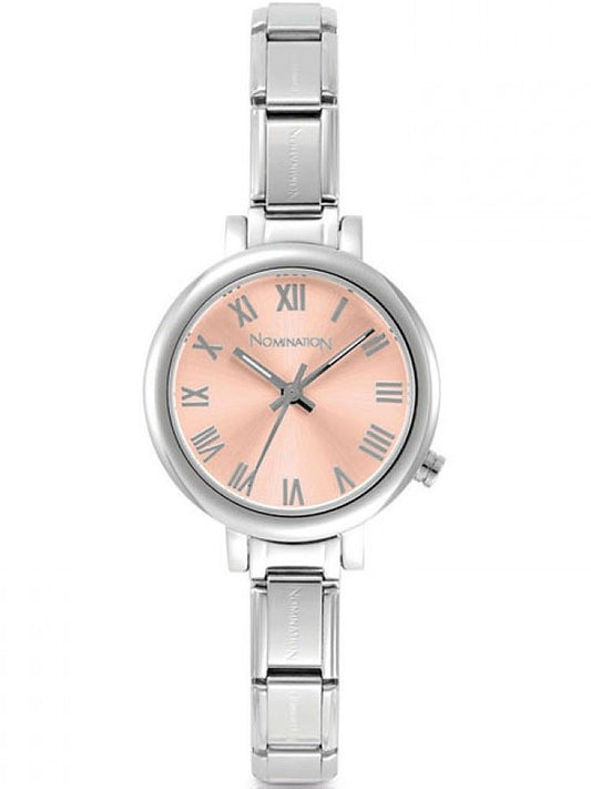 Nomination Classic Paris Watch Bracelet Pink Round Face