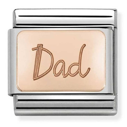 Nomination classic Rose Gold Family Dad Charm 43010132