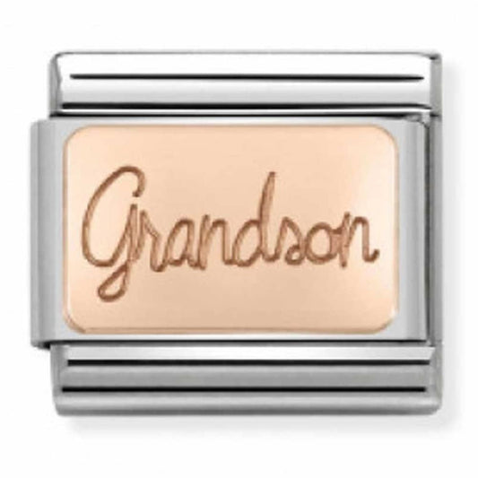 Nomination Charm Classic Rose Gold Family Grandson Charm Link 43010806
