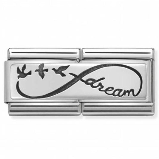 Nomination Classic Silver Double Infinity Dream Charm Link 33071004