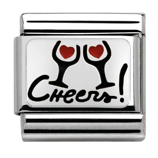 Nomination Classic Silver Cheers Charm Link33020807