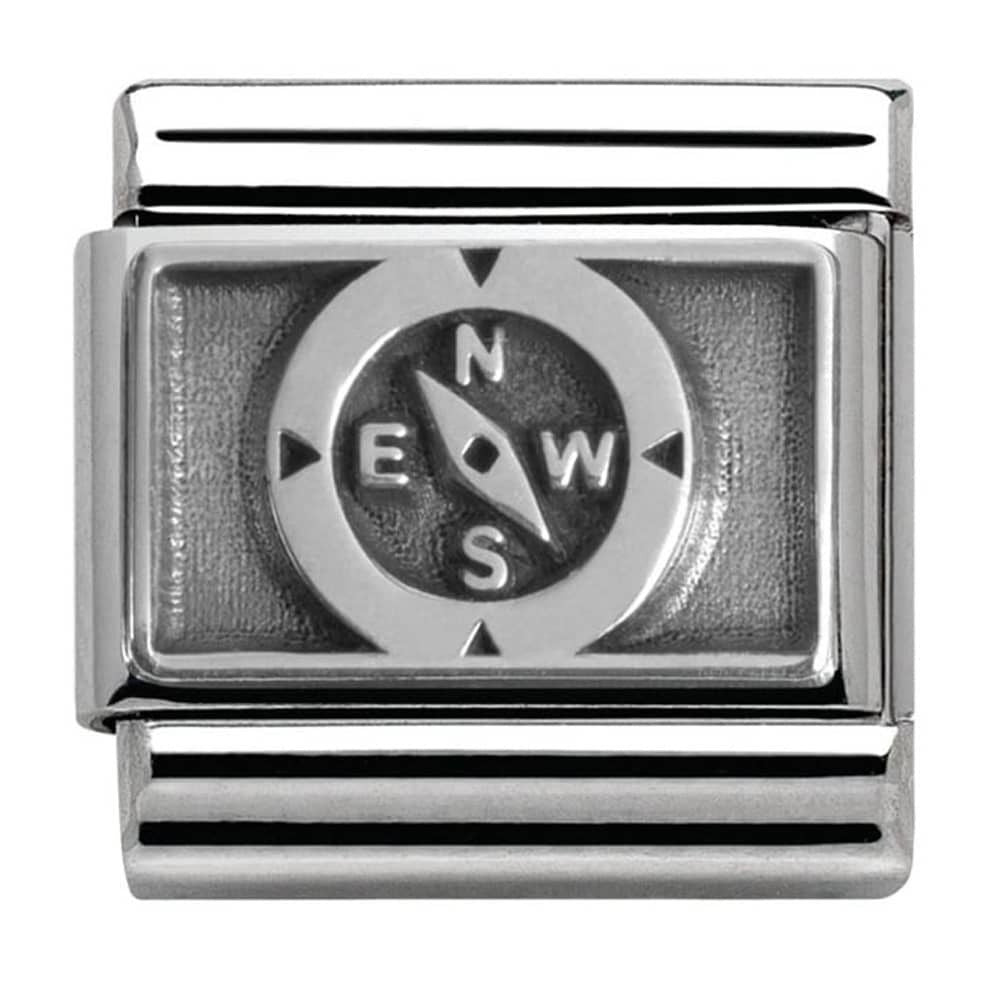 Nomination Classic Silver Compass Charm Link 33010207