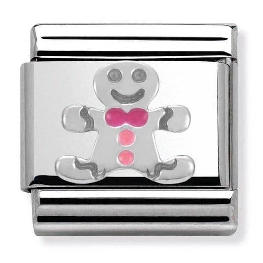 Nomination Classic Silver Gingerbread Man Xmas Charm  33020409