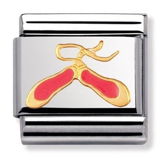 Nomination Classic Sport Gold Dance Shoes Charm Link 03020802
