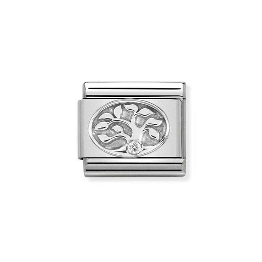 Nomination Silver Family Tree of Life Good Luck Charm 33030514