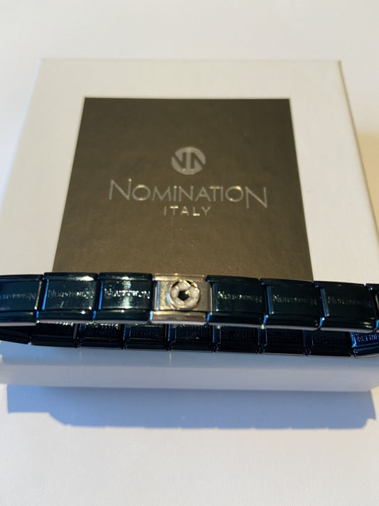 Nomination Gentleman Blue Bracelet with Football Charm