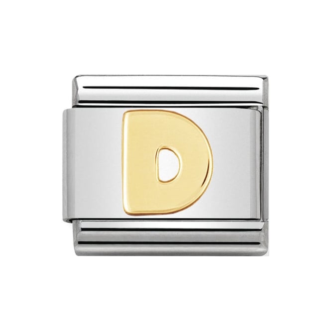 Nomination Gold Initial D Charm Link 03010104