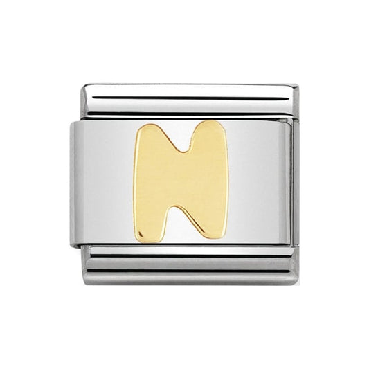 Nomination Gold Initial N Charm Link 03010114