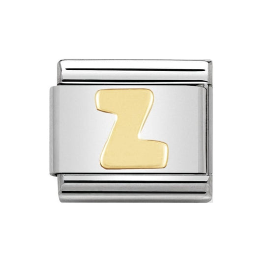 Nomination Gold Initial Z Charm Link 03010126