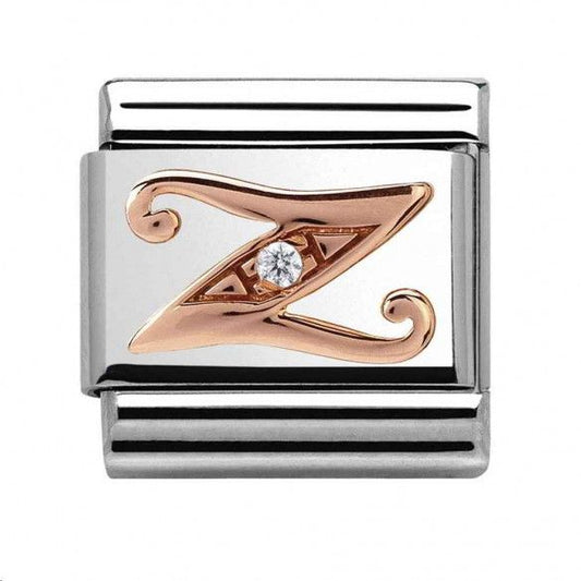 Nomination Rose Gold Initial Z Charm Link43031026