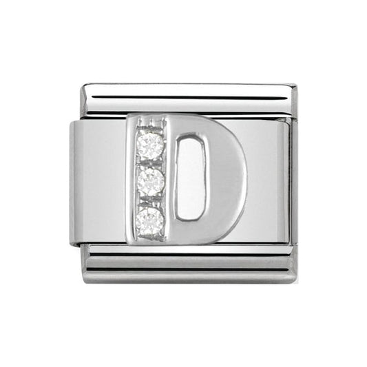 Nomination Silver Initial D Charm Link 33030104