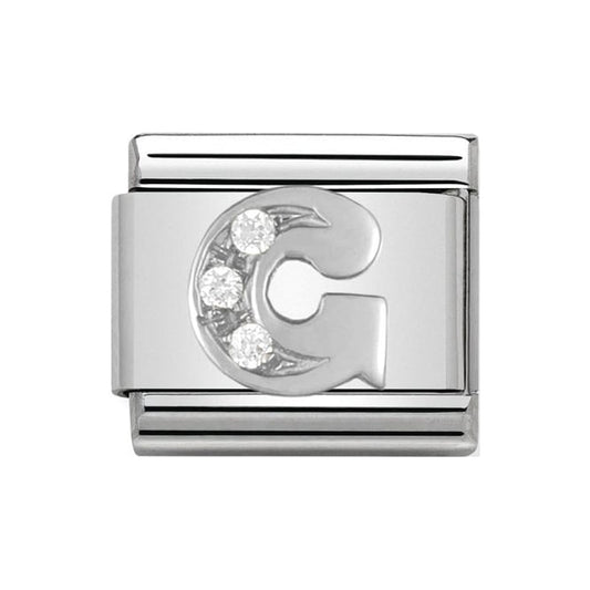 Nomination Silver Initial G Charm Link 33030107