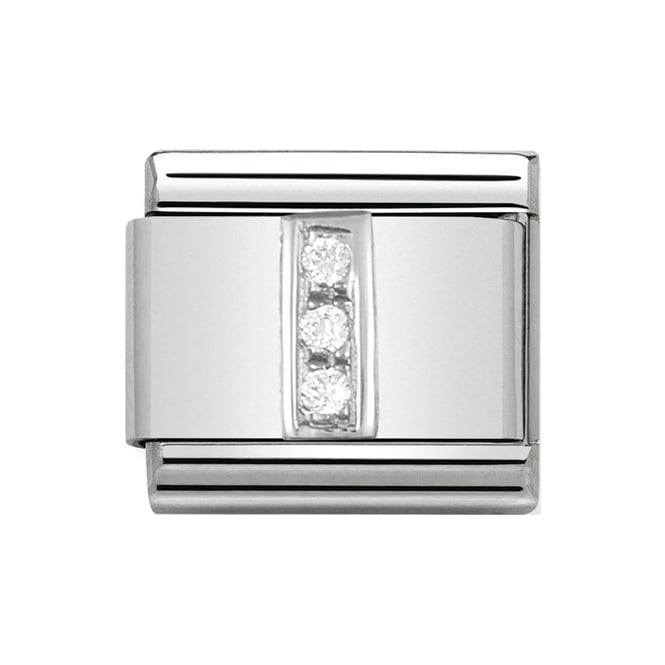 Nomination Silver Initial I Charm Link 33030109