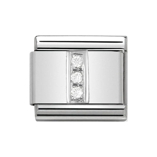 Nomination Silver Initial I Charm Link 33030109