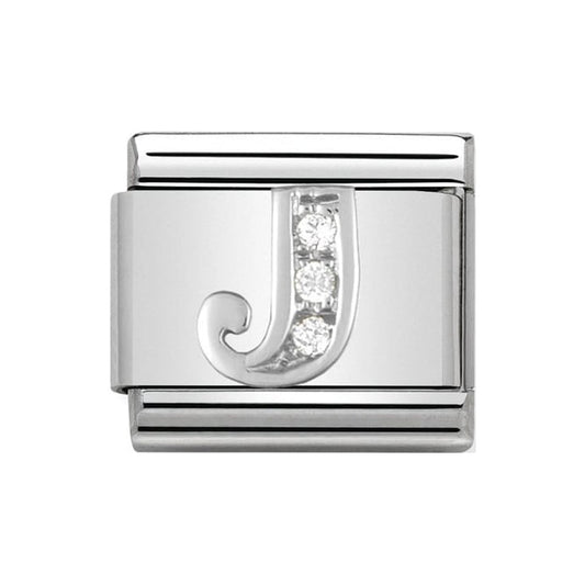 Nomination Silver Initial J Charm Link 33030110
