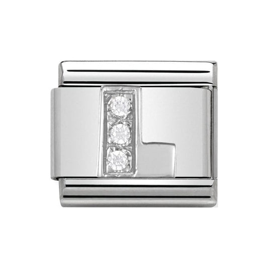 Nomination Silver Initial L Charm Link 33030112