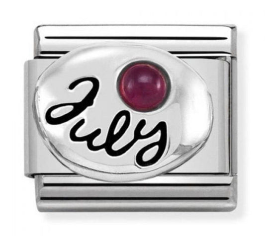 Nomination Silver July Birthstone Charm Link 33050507