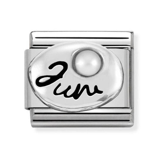 Nomination Silver June Birthstone Charm Link 33050506
