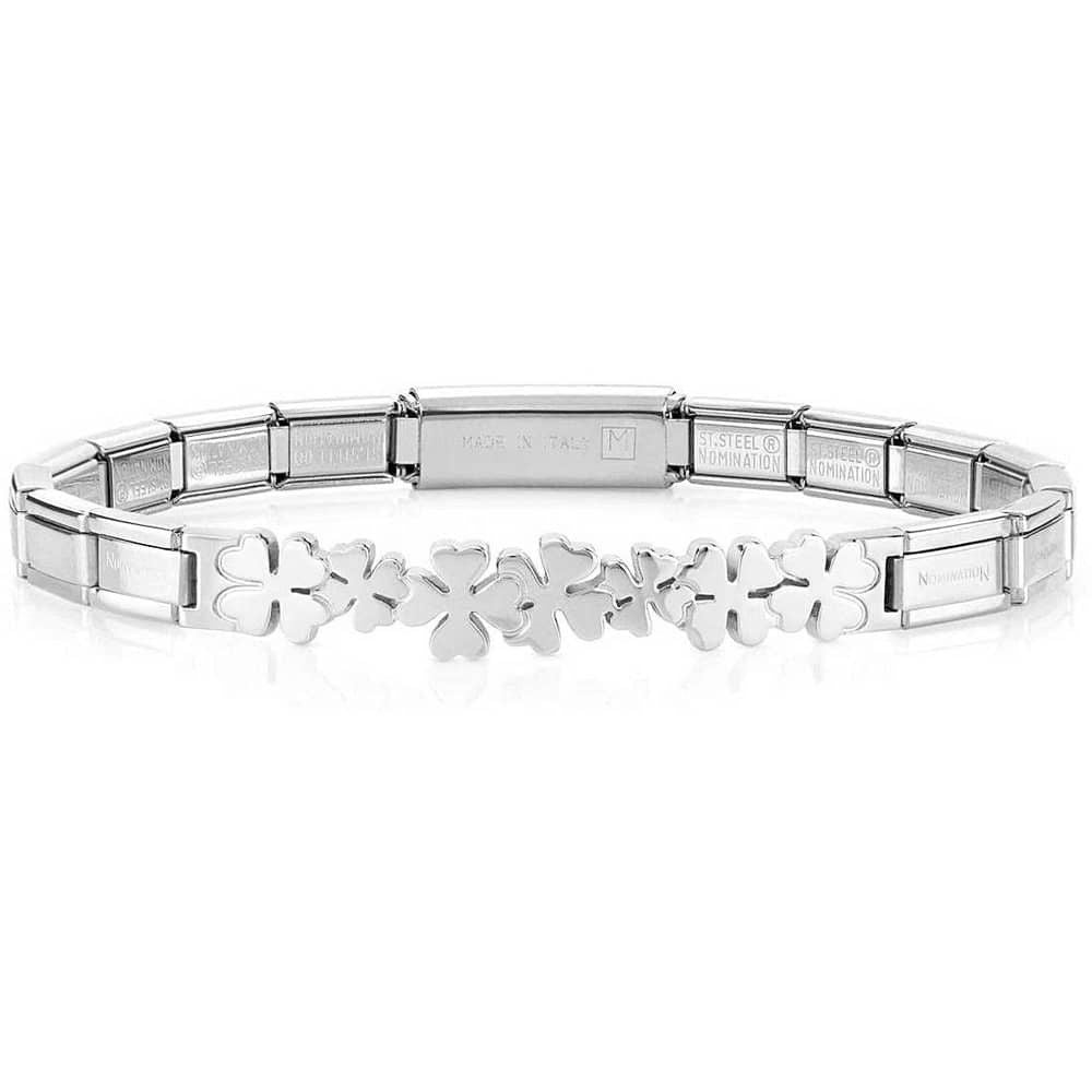 Nomination Trendsetter Silver Good Luck Clover Bracelet