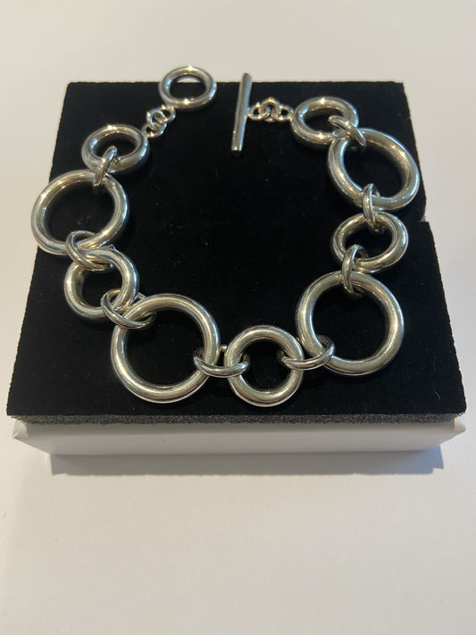 Silver Bracelet Big Rings Little Rings